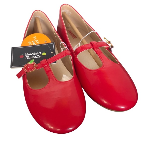 Gymboree Red Apple T-strap Mary Janes size 3 - Picture 2 of 15